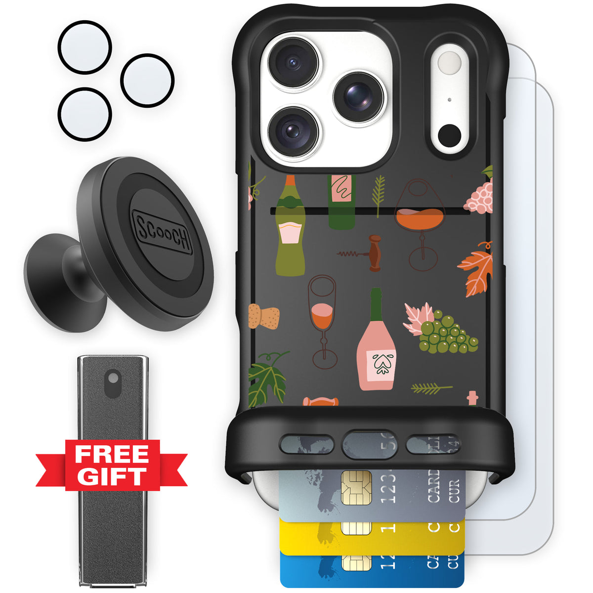 Wingmate Vino Vibes for iPhone 18 Pro — Defender Bundle