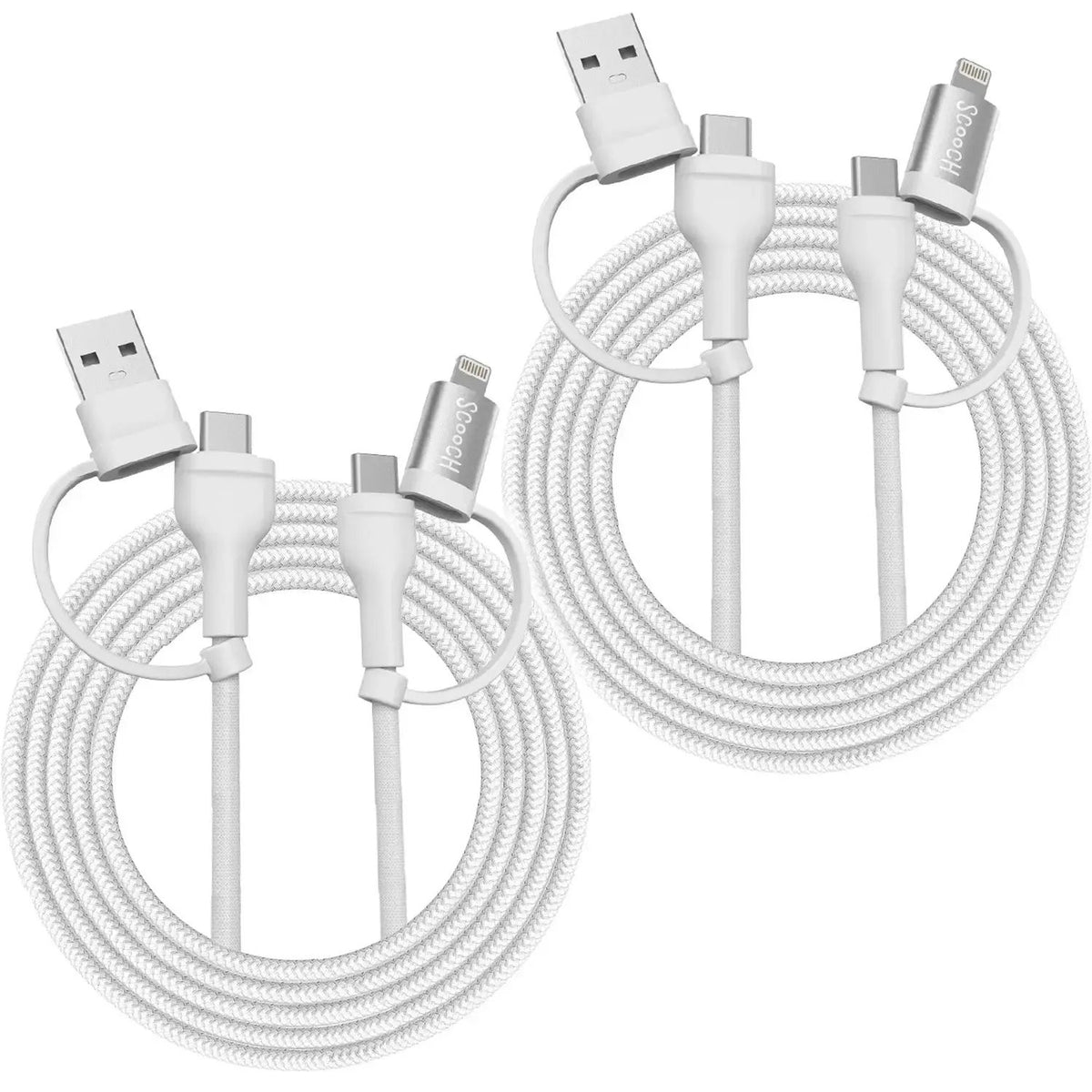 scoochzza-JuiceCord 4-in-1 - 60W Charging Cable (4FT) with USB-A, USB-C, and Lightning-2-Pack