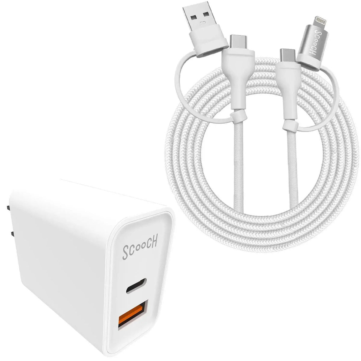 scoochzza-JuiceCord 4-in-1 - 60W Charging Cable (4FT) with USB-A, USB-C, and Lightning-with-JuicePlug