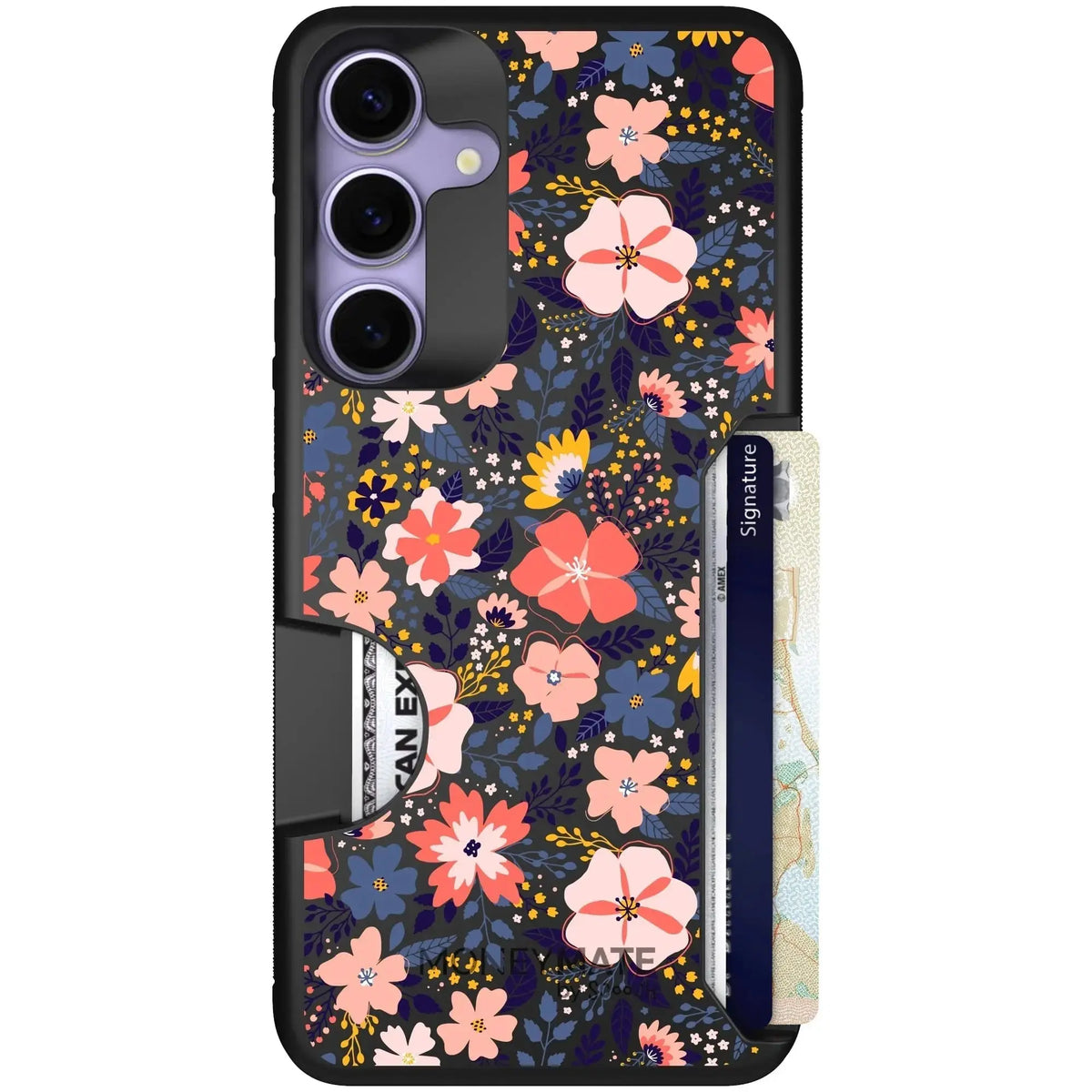 scoochzza Moneymate in Wildflowers | Slim Wallet Case with Card Holder - Galaxy S26+ Case Only