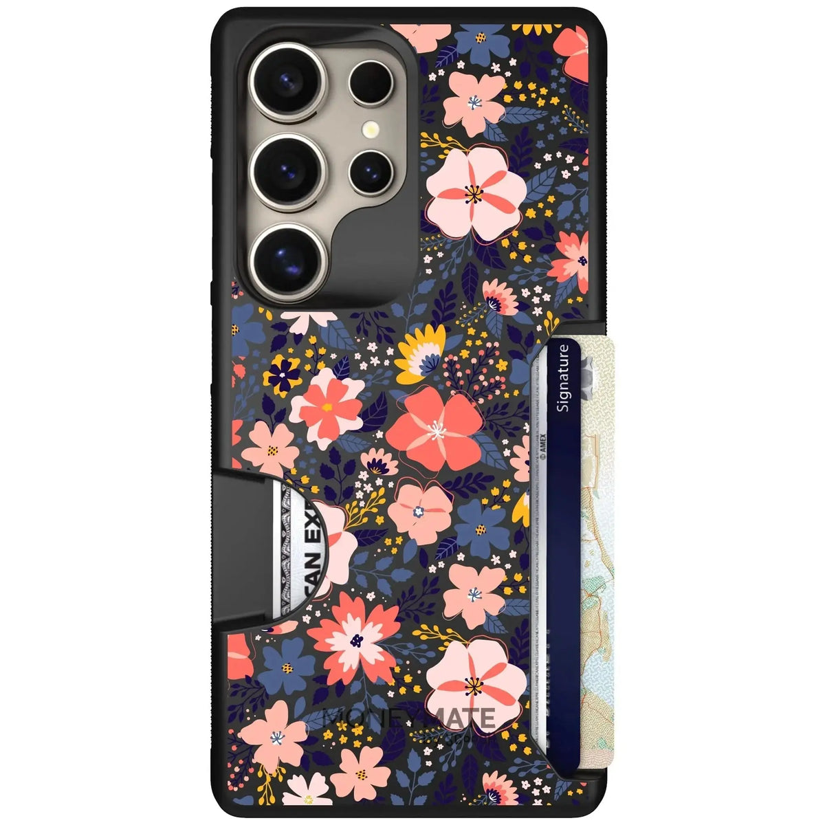 scoochzza Moneymate in Wildflowers | Slim Wallet Case with Card Holder - Galaxy S26 Ultra Case Only