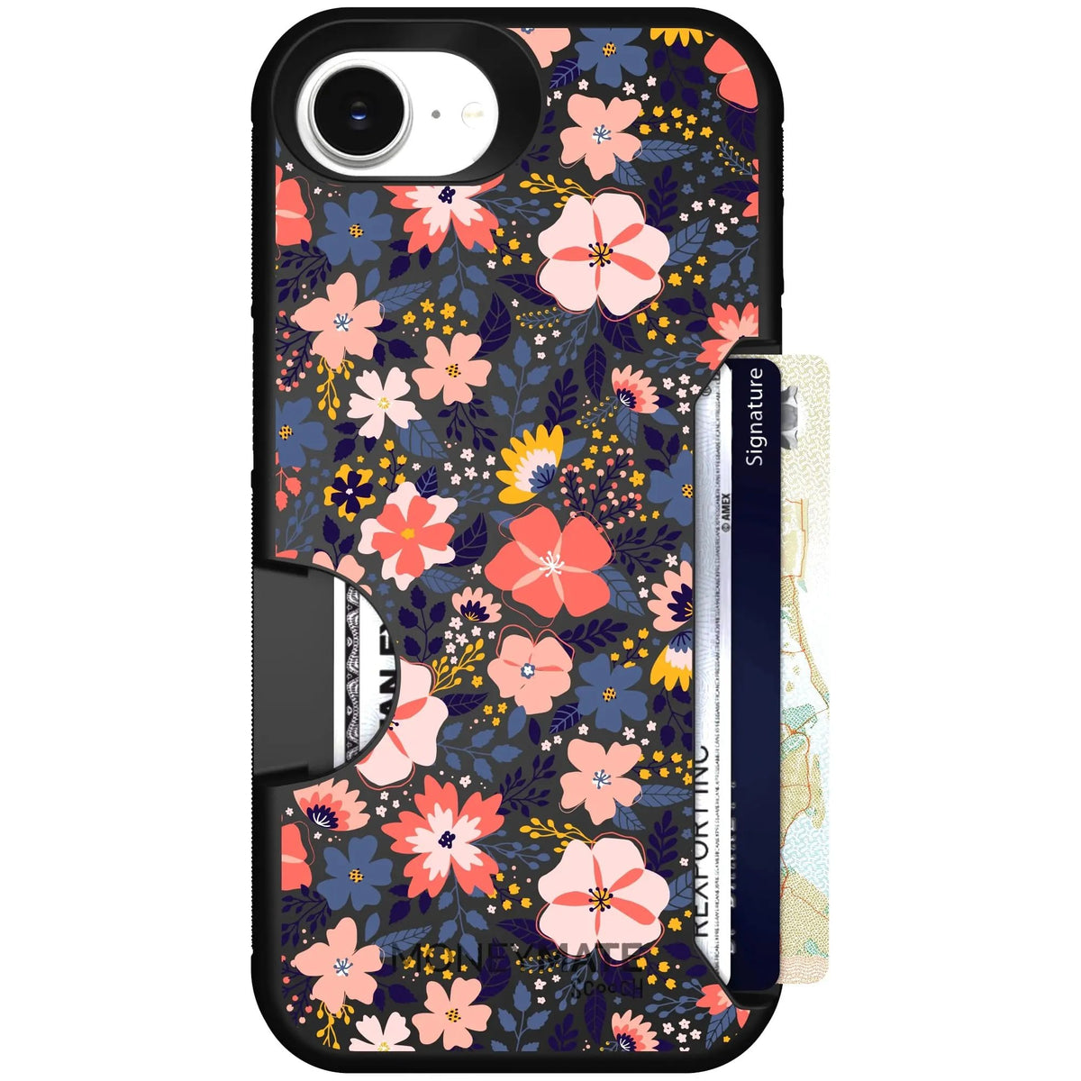 scoochzza Moneymate in Wildflowers | Slim Wallet Case with Card Holder - iPhone 16e Case Only