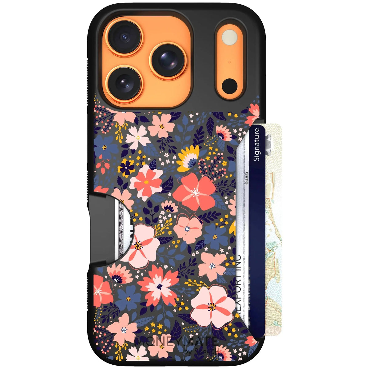 scoochzza Moneymate in Wildflowers | Slim Wallet Case with Card Holder - iPhone 17 Pro Case Only