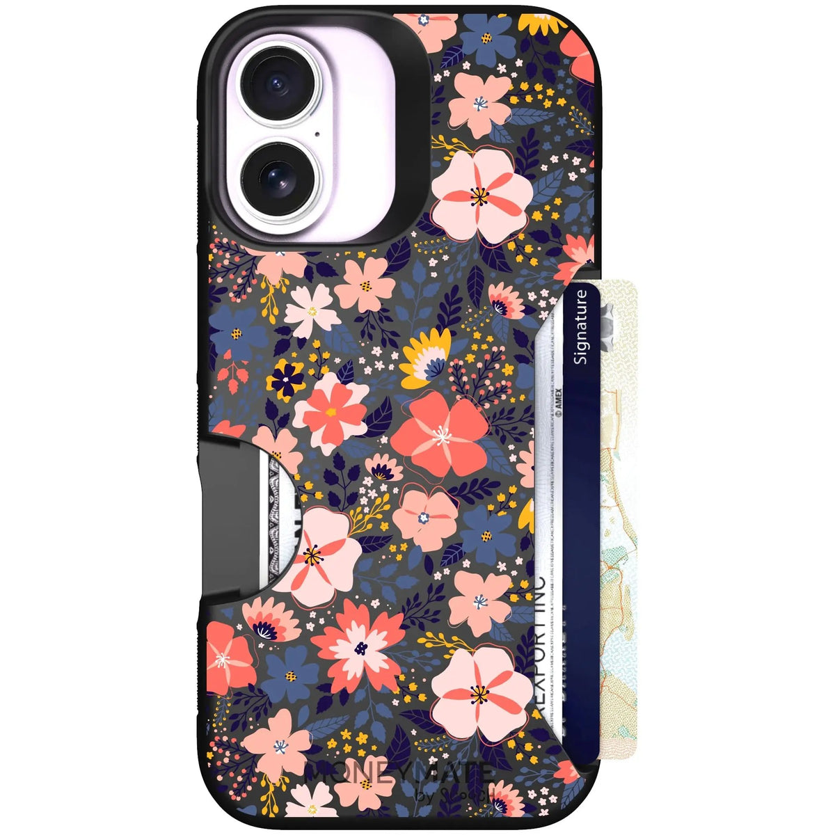 scoochzza Moneymate in Wildflowers | Slim Wallet Case with Card Holder - iPhone 17 Case Only