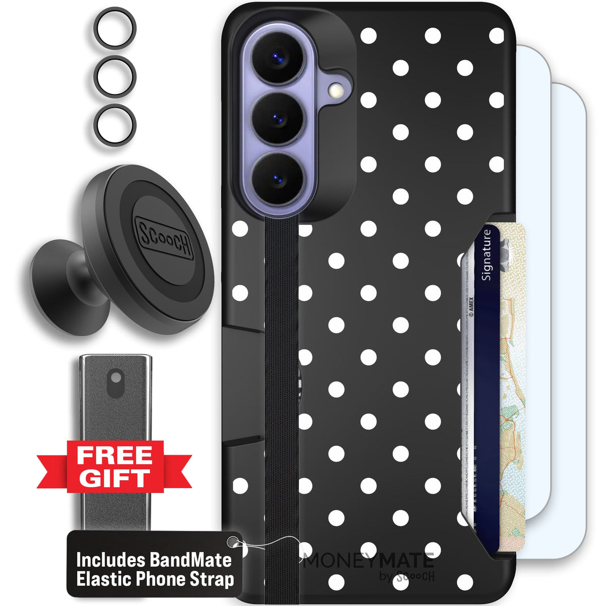 Moneymate - S26 Plus - Polka Dots - Defender Bundle
