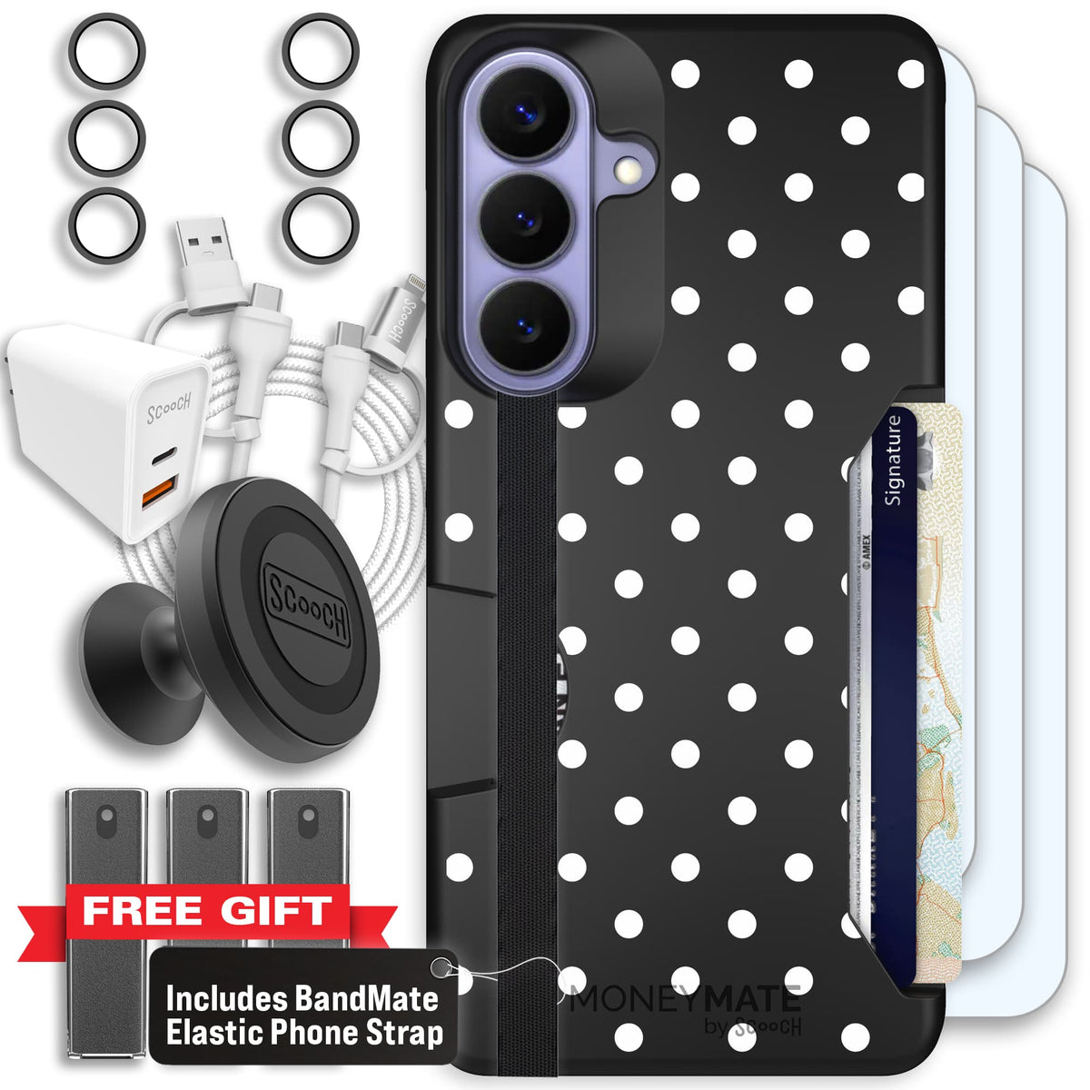Moneymate - S26 Plus - Polka Dots - Ultimate Bundle