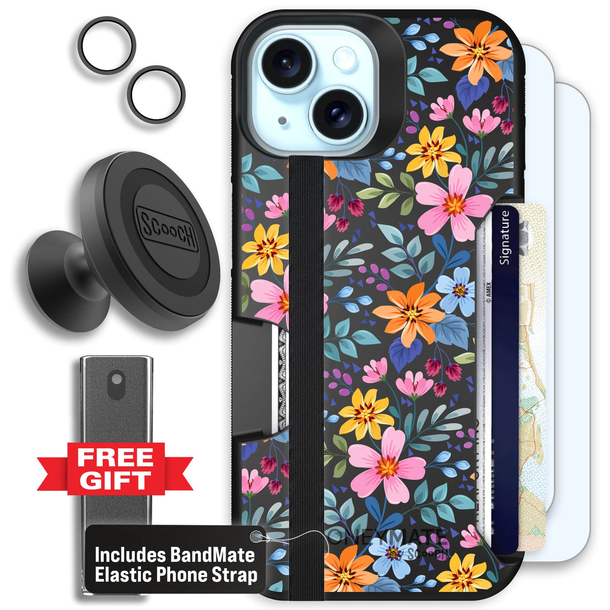 Moneymate - iPhone 15 - Full Bloom - Defender Bundle