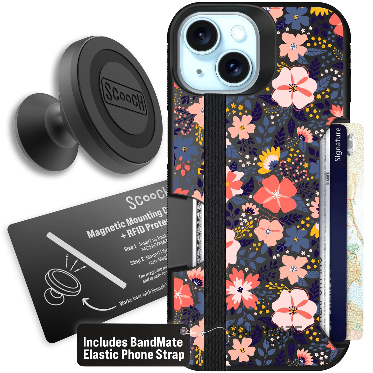 Moneymate - iPhone 15 - Wildflowers - Starter Bundle