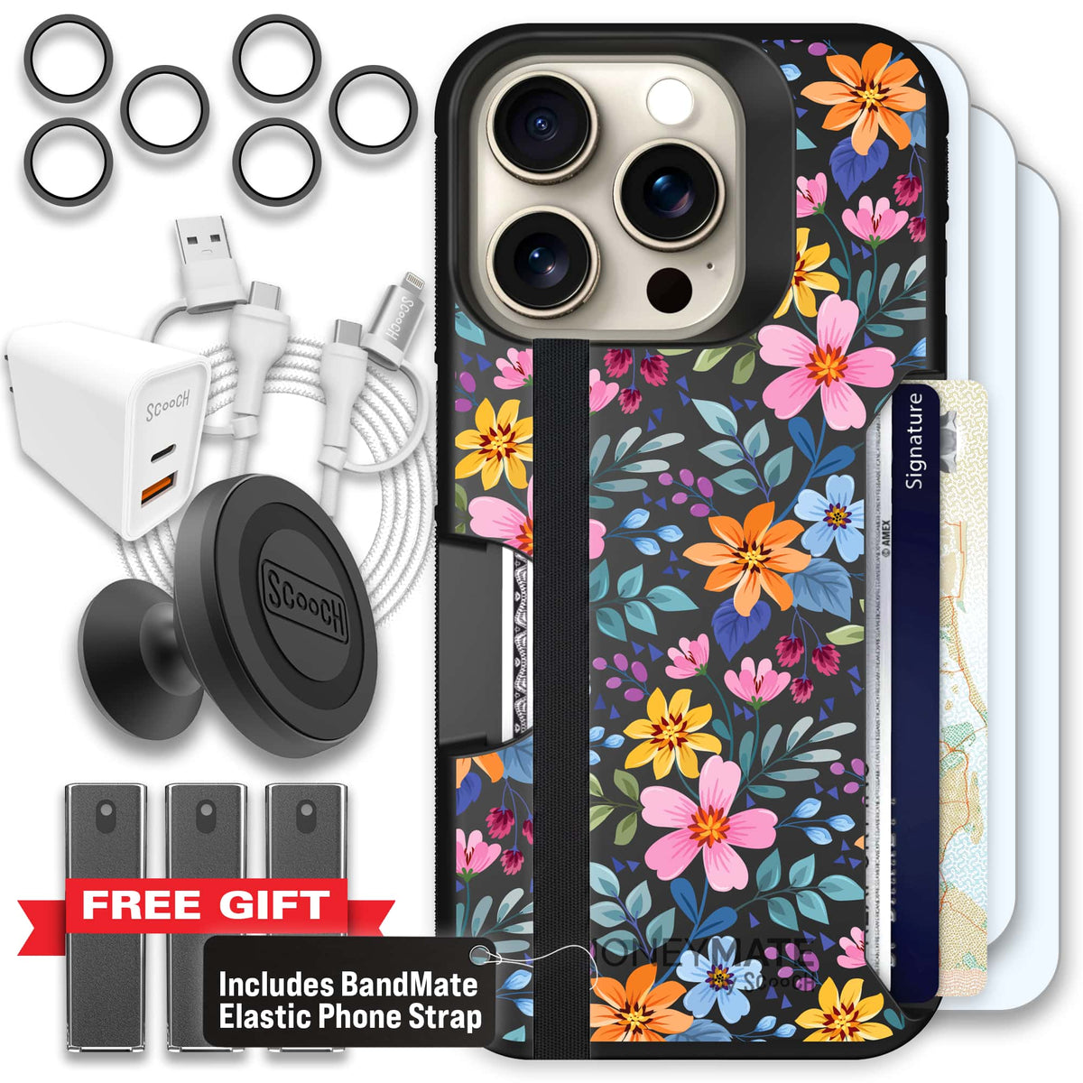 Moneymate - iPhone 15 Pro - Full Bloom - Ultimate Bundle