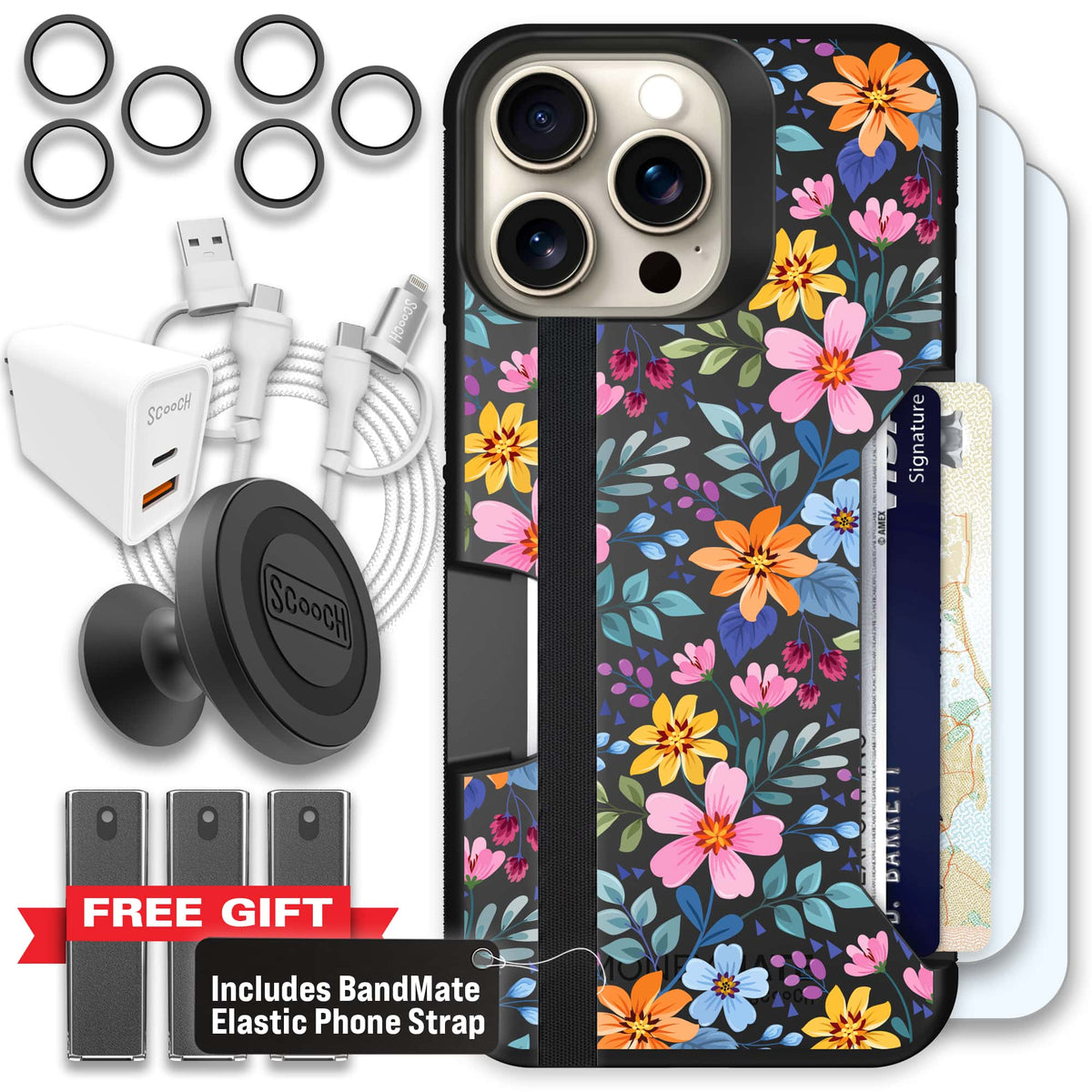 Moneymate - iPhone 15 Pro Max - Full Bloom - Ultimate Bundle