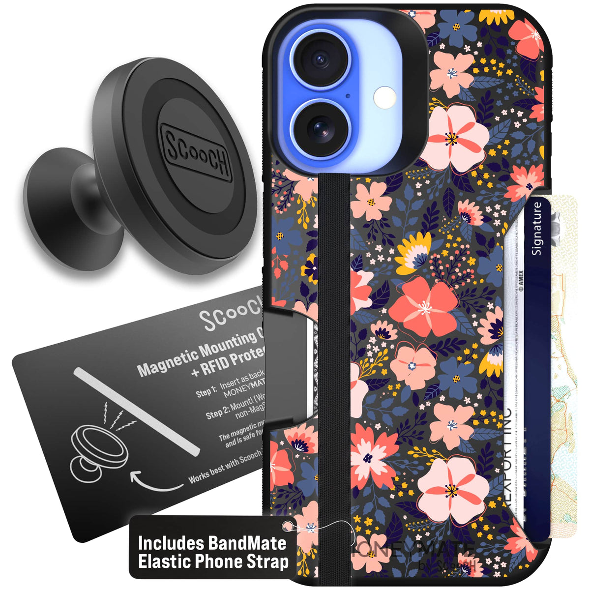 Moneymate - iPhone 16 - Wildflowers - Starter Bundle