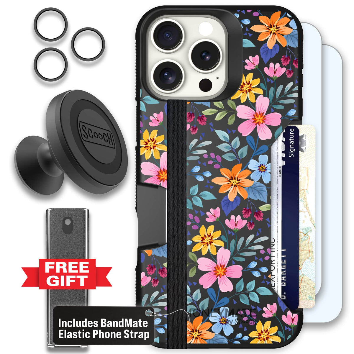 Moneymate - iPhone 16 Pro Max - Full Bloom - Defender Bundle