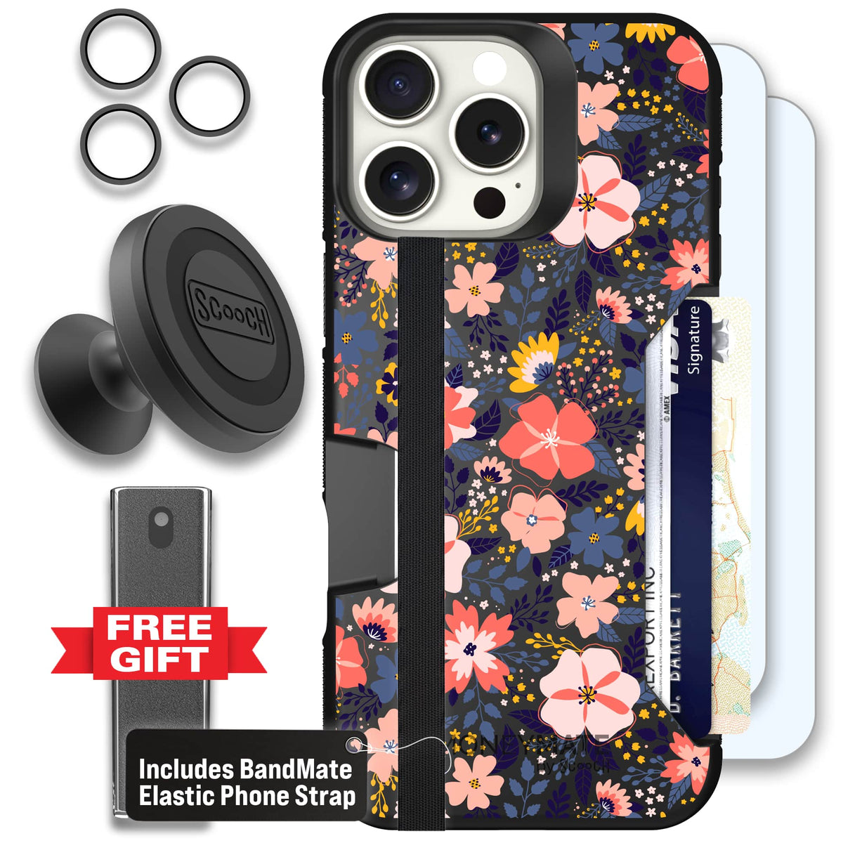 Moneymate - iPhone 16 Pro Max - Wildflowers - Defender Bundle