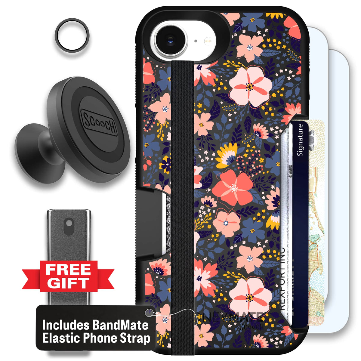 Moneymate - iPhone 16e - Wildflowers - Defender Bundle