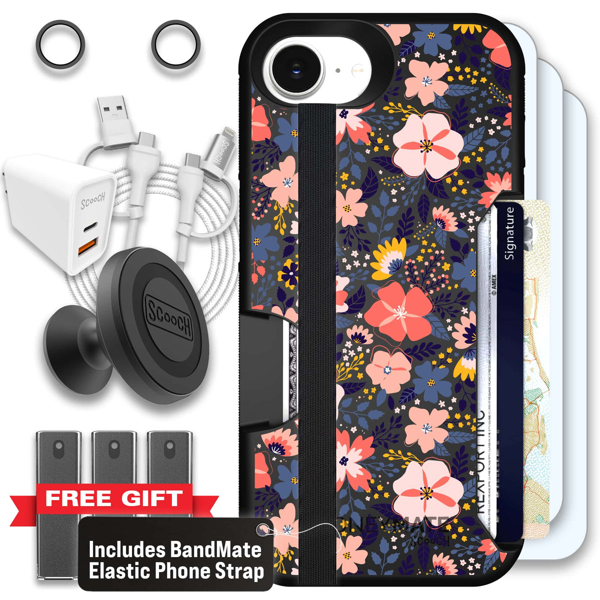 Moneymate - iPhone 16e - Wildflowers - Ultimate Bundle