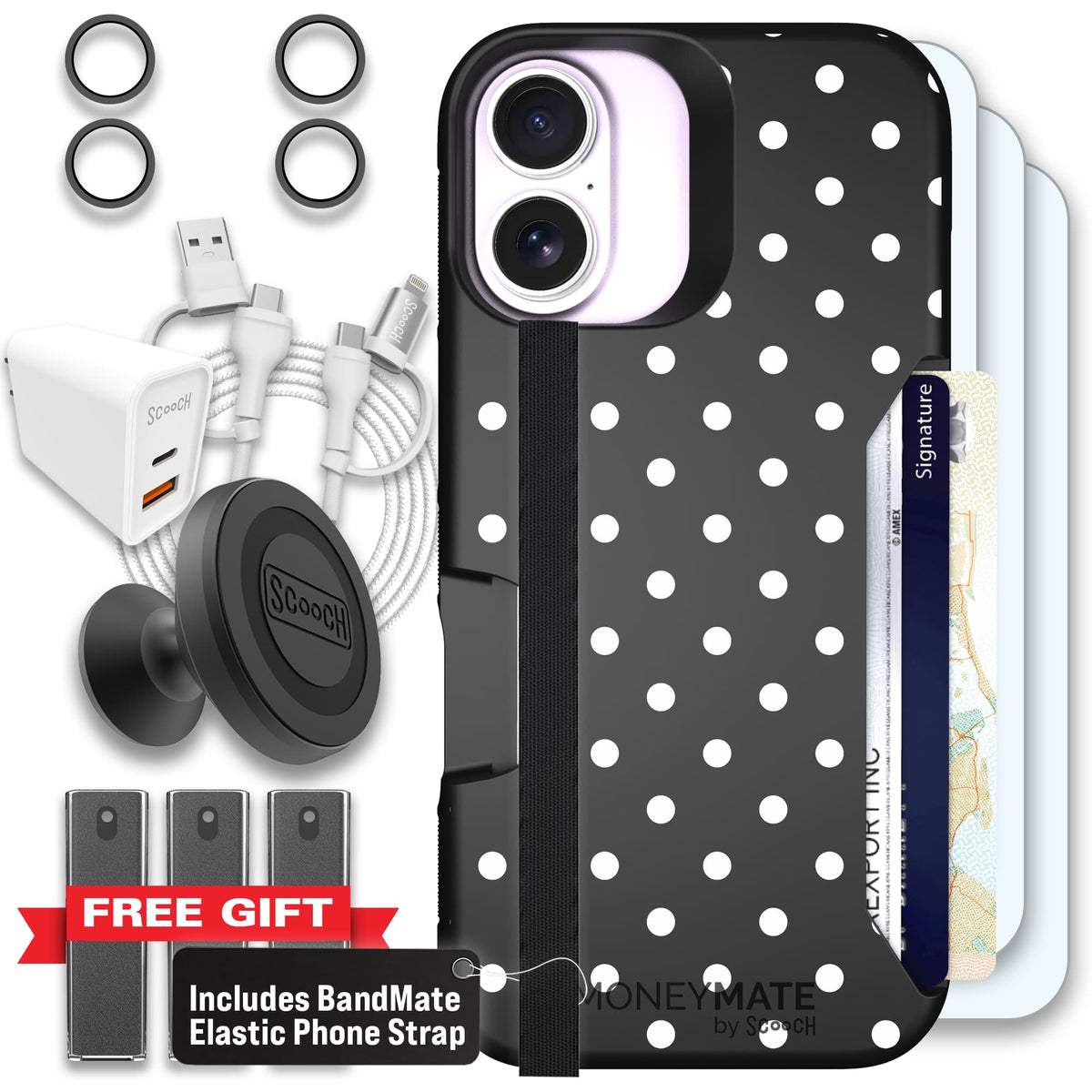 Moneymate - iPhone 17 - Polka Dots - Ultimate Bundle