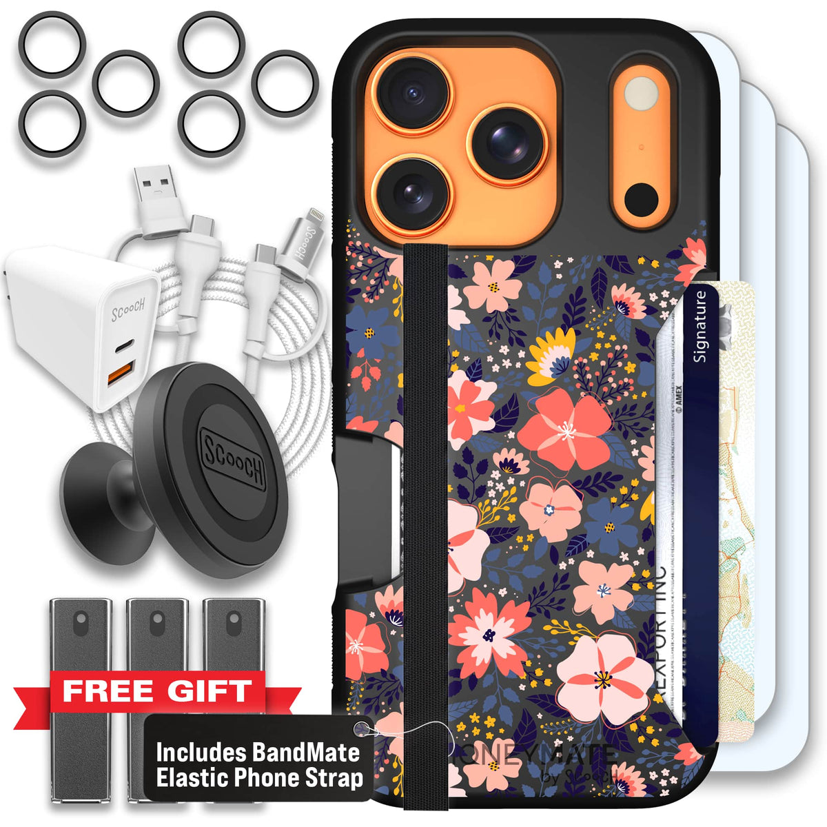 Moneymate - iPhone 17 Pro - Wildflowers - Ultimate Bundle