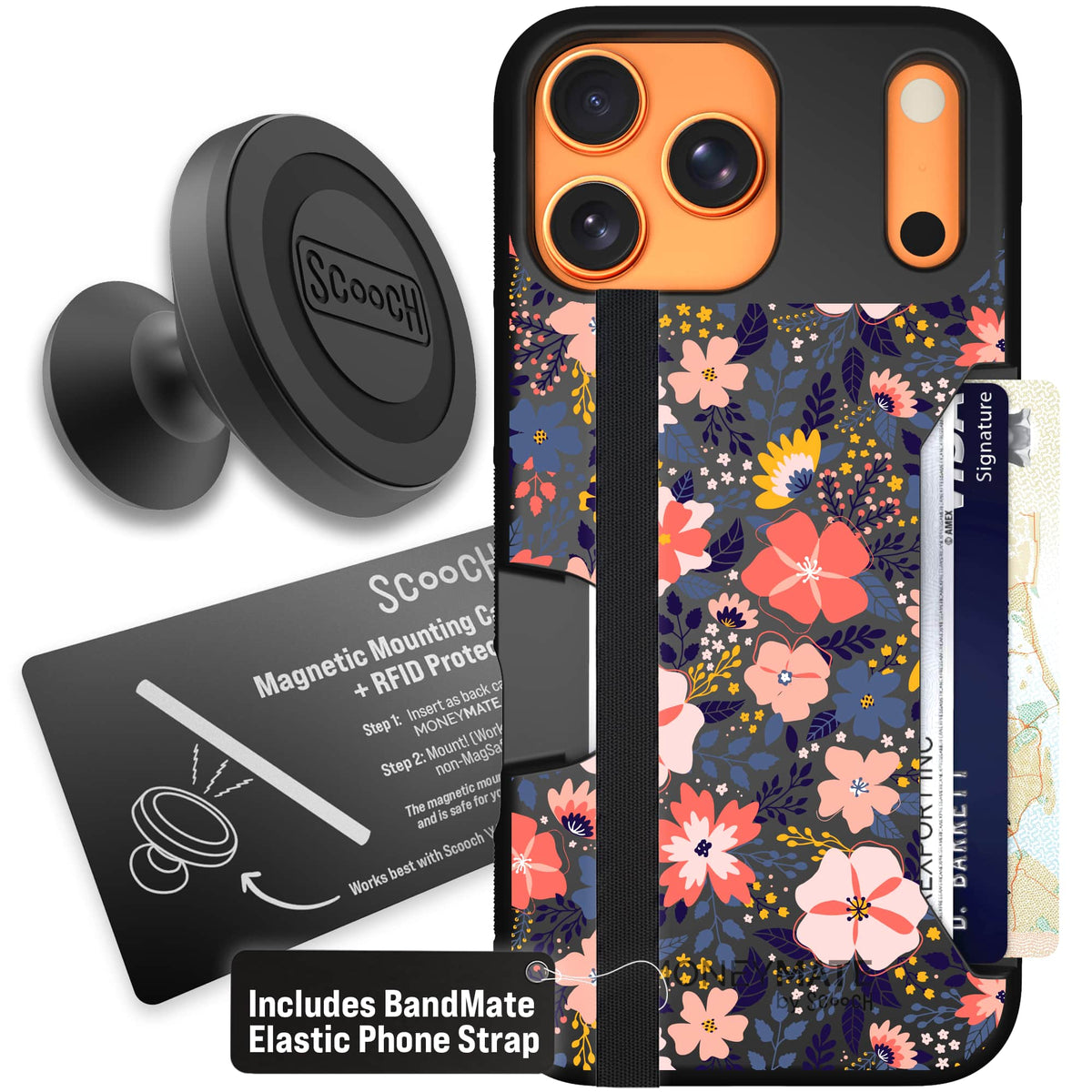 Moneymate - iPhone 17 Pro Max - Wildflowers - Starter Bundle