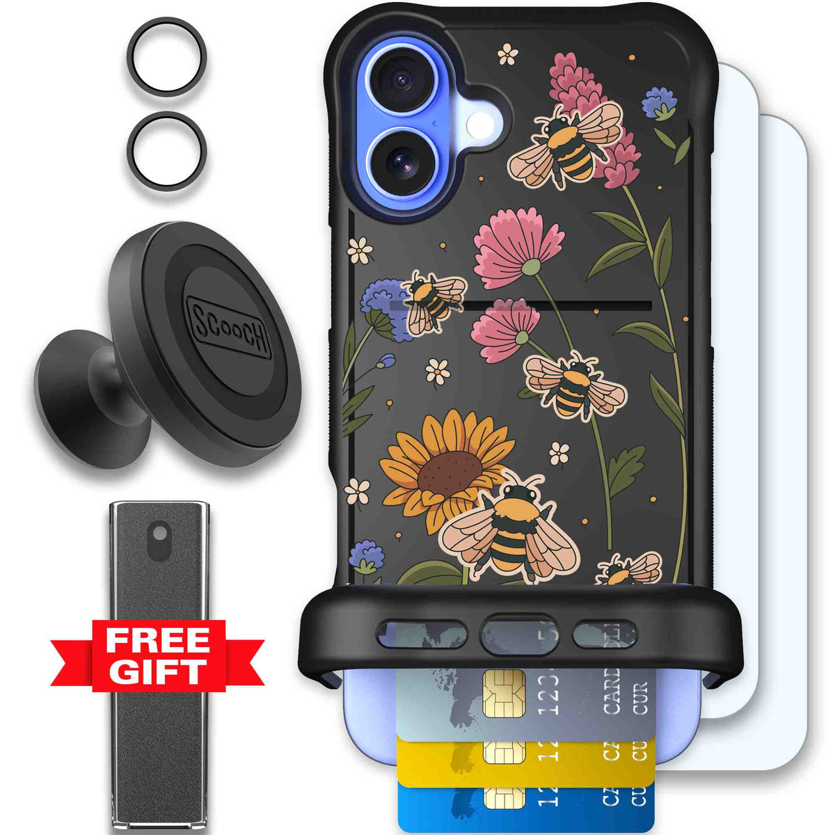 Bee Happy | website | iPhone 16 Plus | Defender Bundle