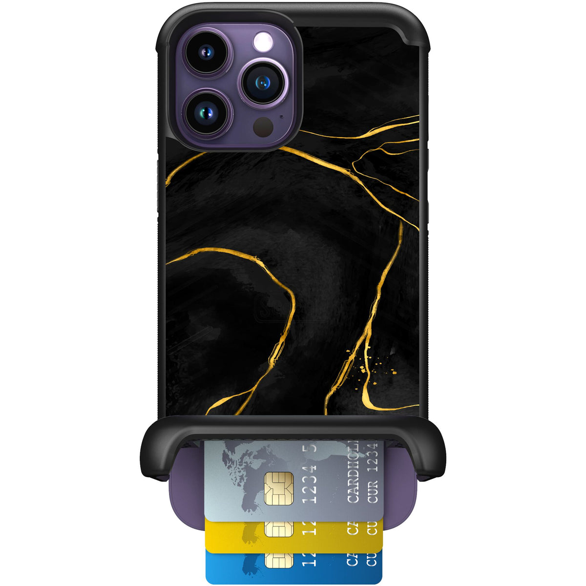 Wingmate Black Marble for iPhone 14 Pro Max