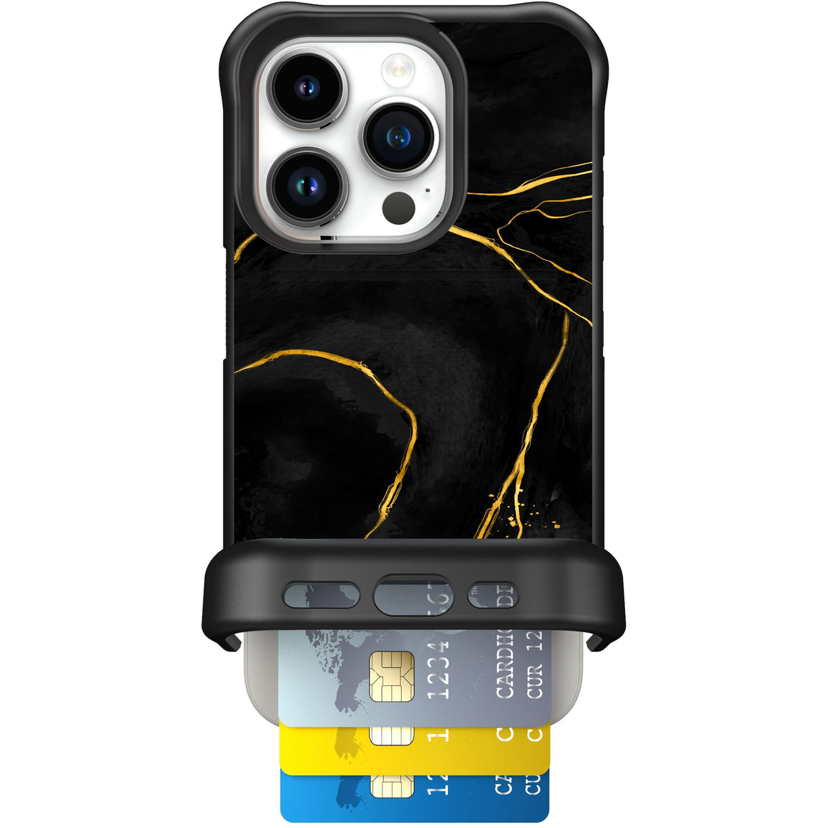 Wingmate Black Marble for iPhone 15 Pro