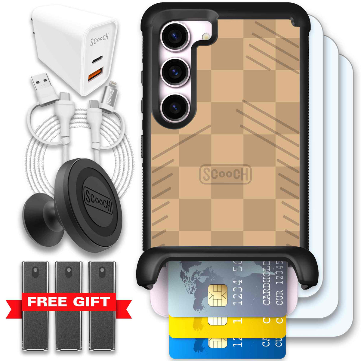 Checkered Beige | website | Galaxy S23 | Ultimate Bundle