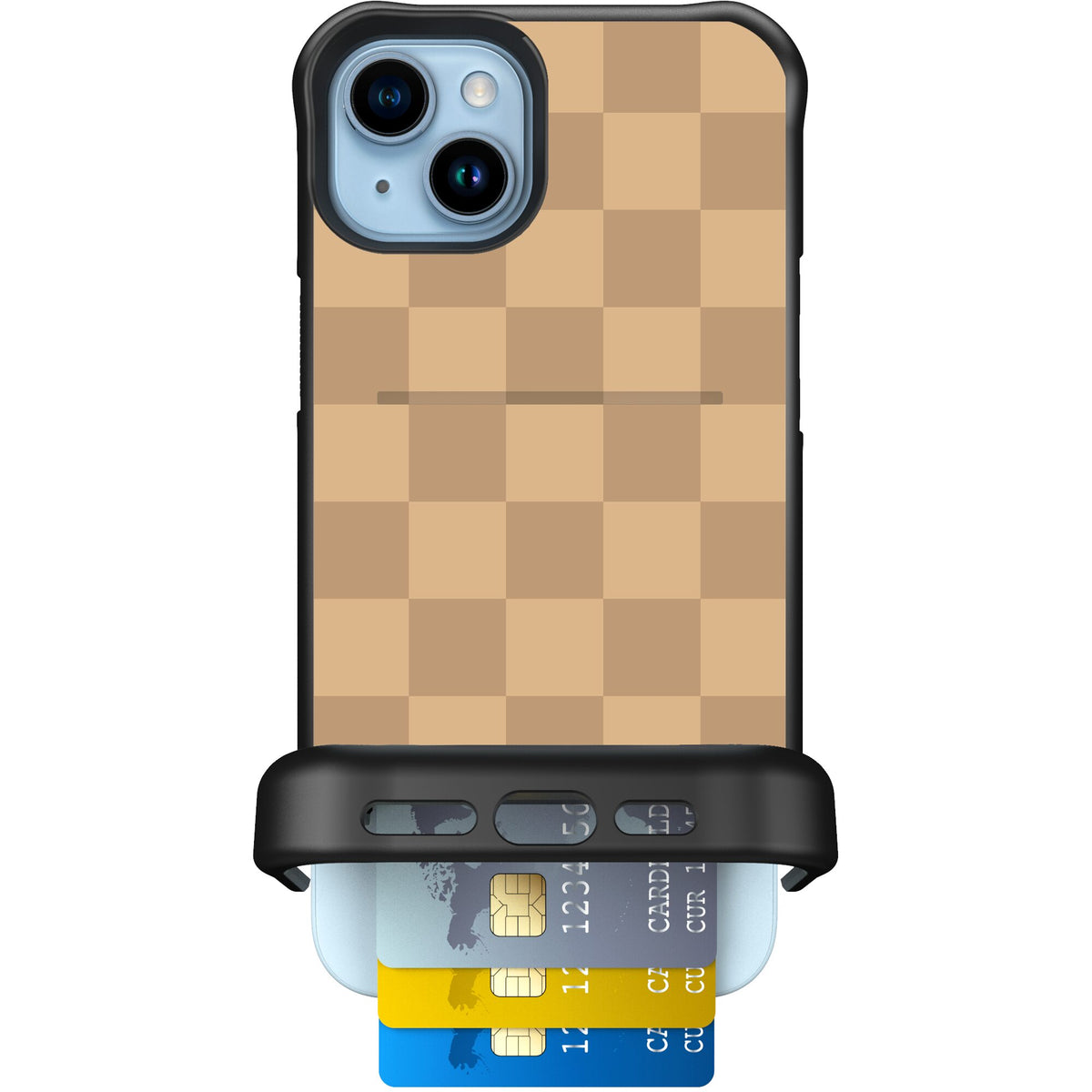 Checkered Beige | website | iPhone 15 Plus | Case