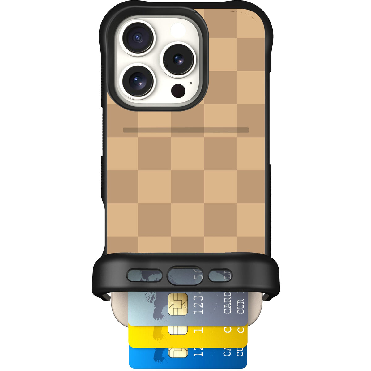 Checkered Beige | website | iPhone 16 Pro | Case