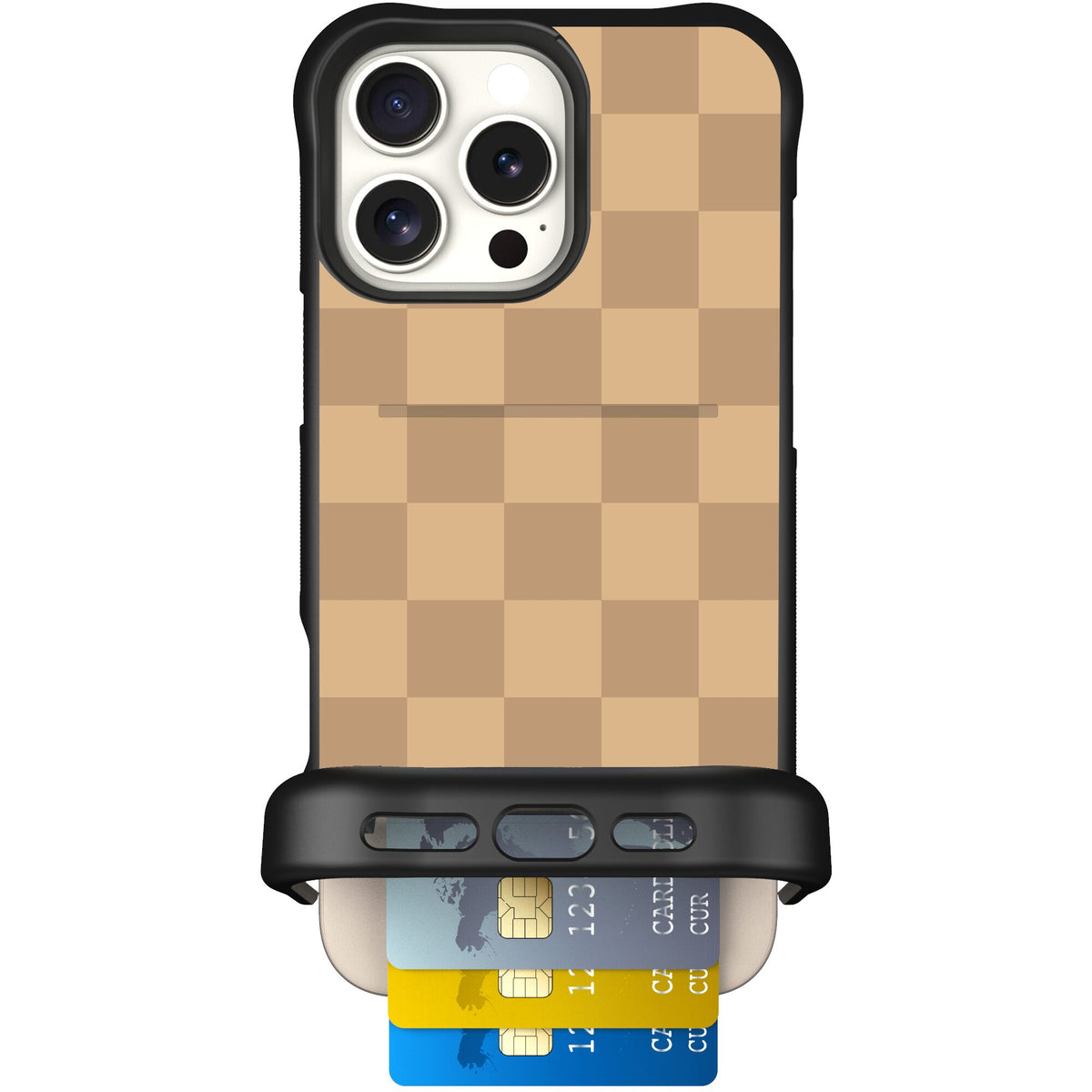 Checkered Beige | website | iPhone 16 Pro Max | Case