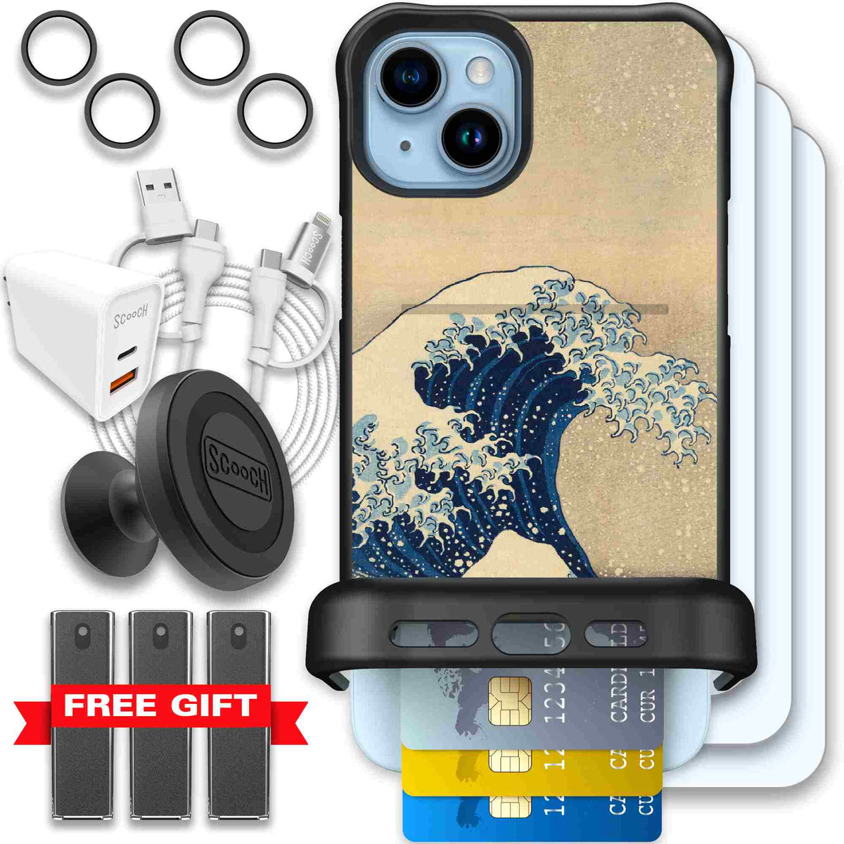 Great Wave | website | iPhone 15 Plus | Ultimate Bundle