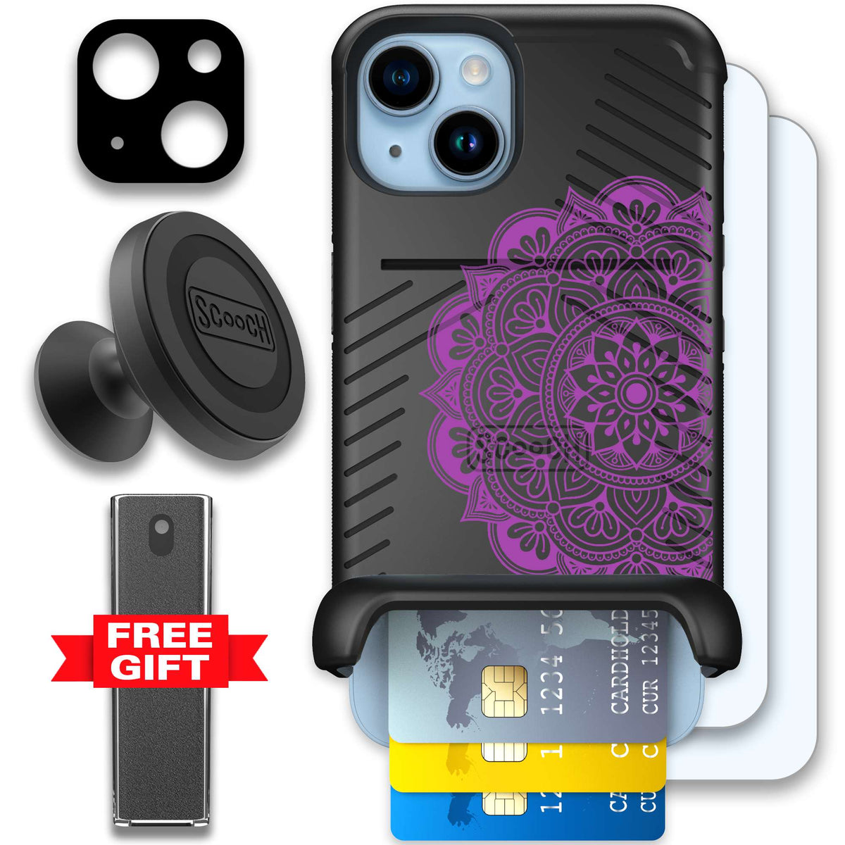 WMTE MANDALA iPhone 14 Defender Bundle
