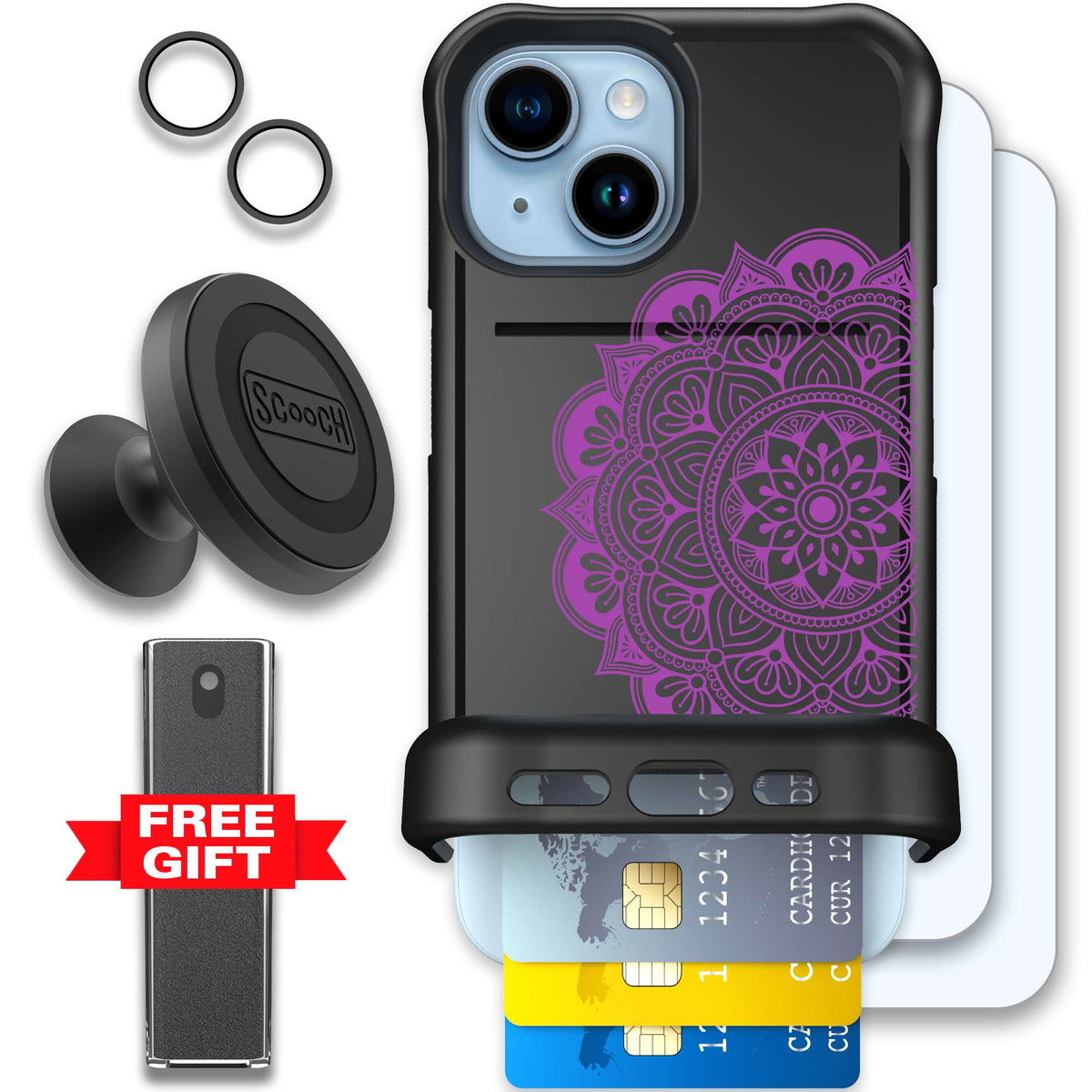 WMTE MANDALA iPhone 15 Defender Bundle