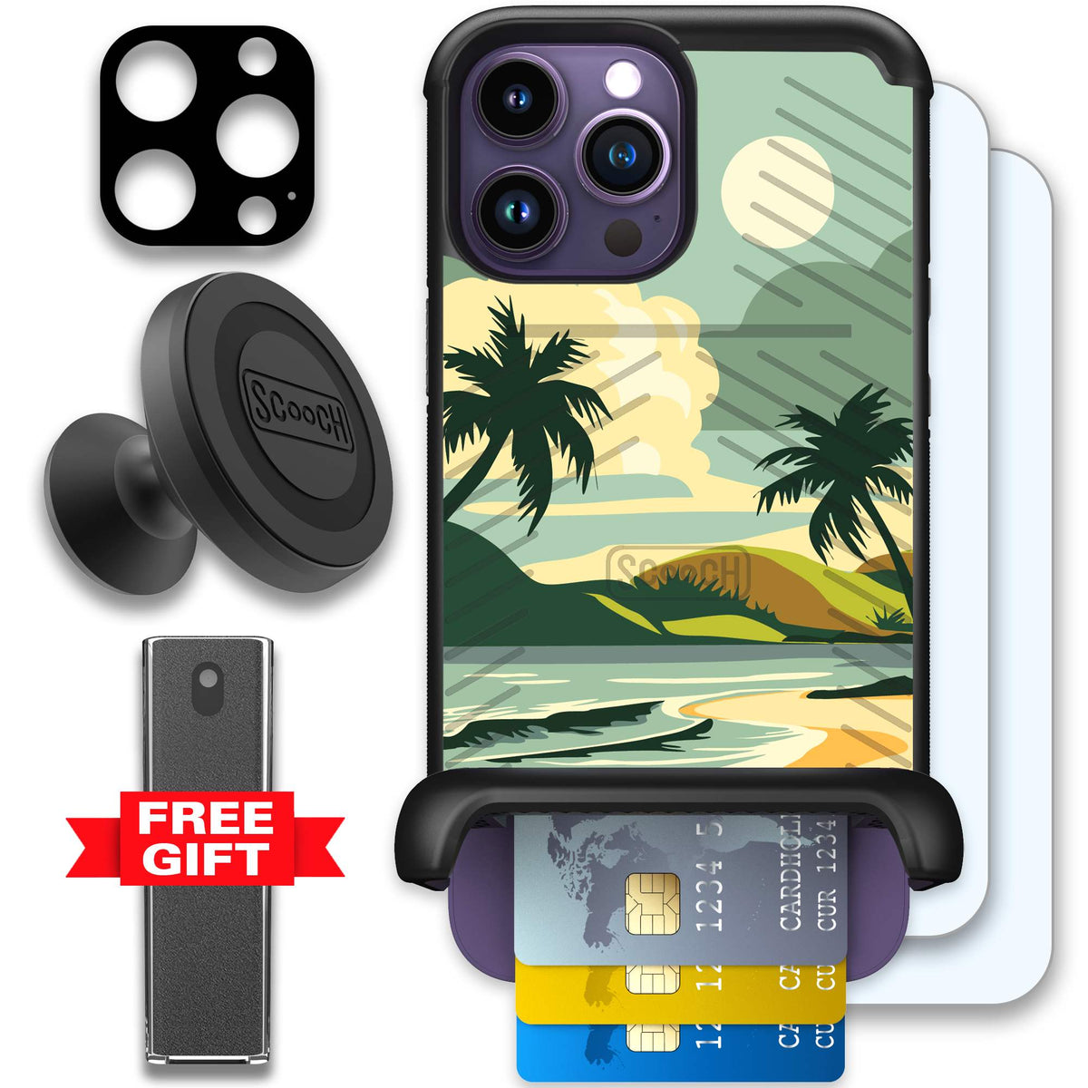 WMTE PDSCOVE iPhone 14 Pro Max Defender Bundle