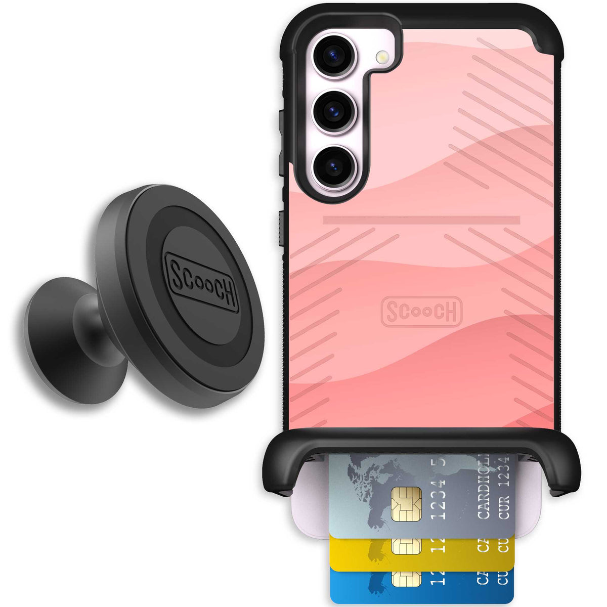 Wingmate Pink Waves for Galaxy S23+ - Starter Bundle