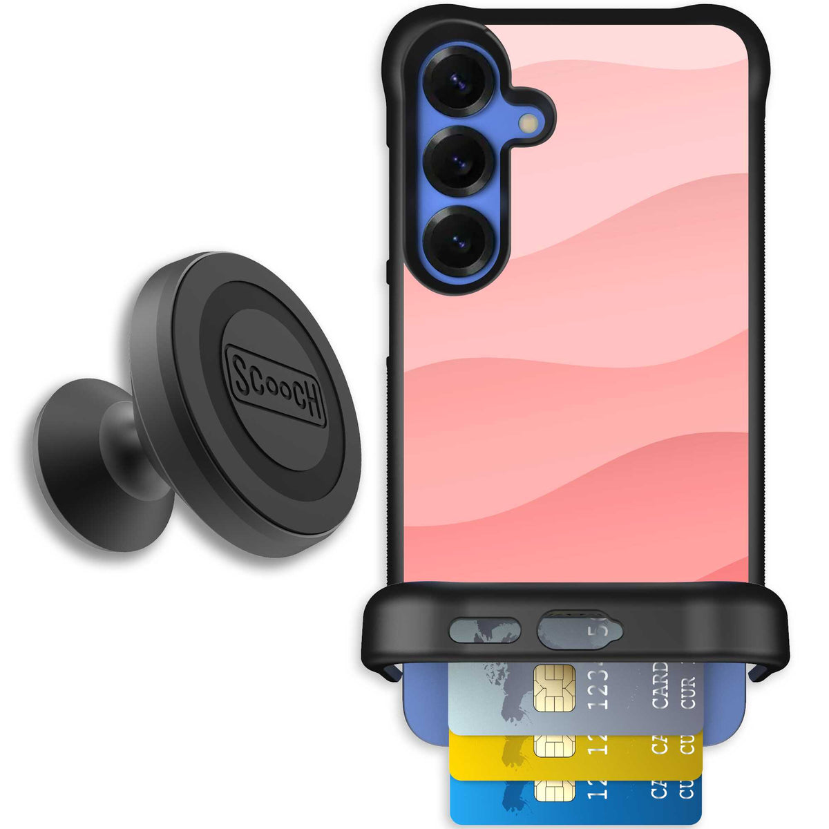 Wingmate Pink Waves for Galaxy S25+ - Starter Bundle