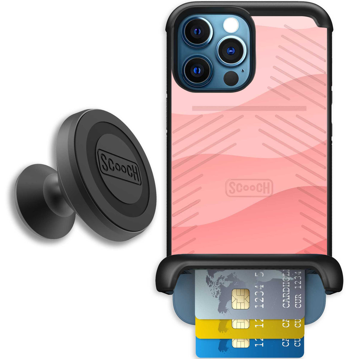 Wingmate Pink Waves for iPhone 12 Pro - Starter Bundle