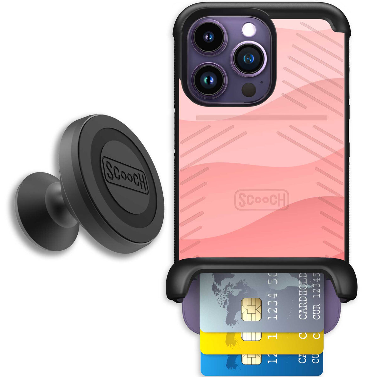 Wingmate Pink Waves for iPhone 14 Pro - Starter Bundle