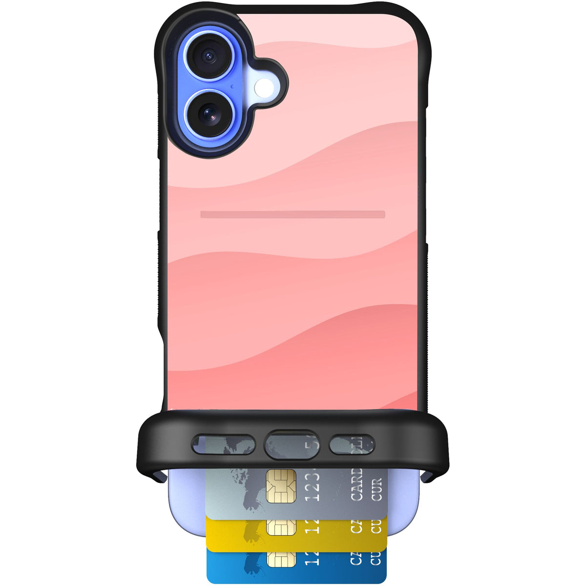 Wingmate Pink Waves for iPhone 16 Plus