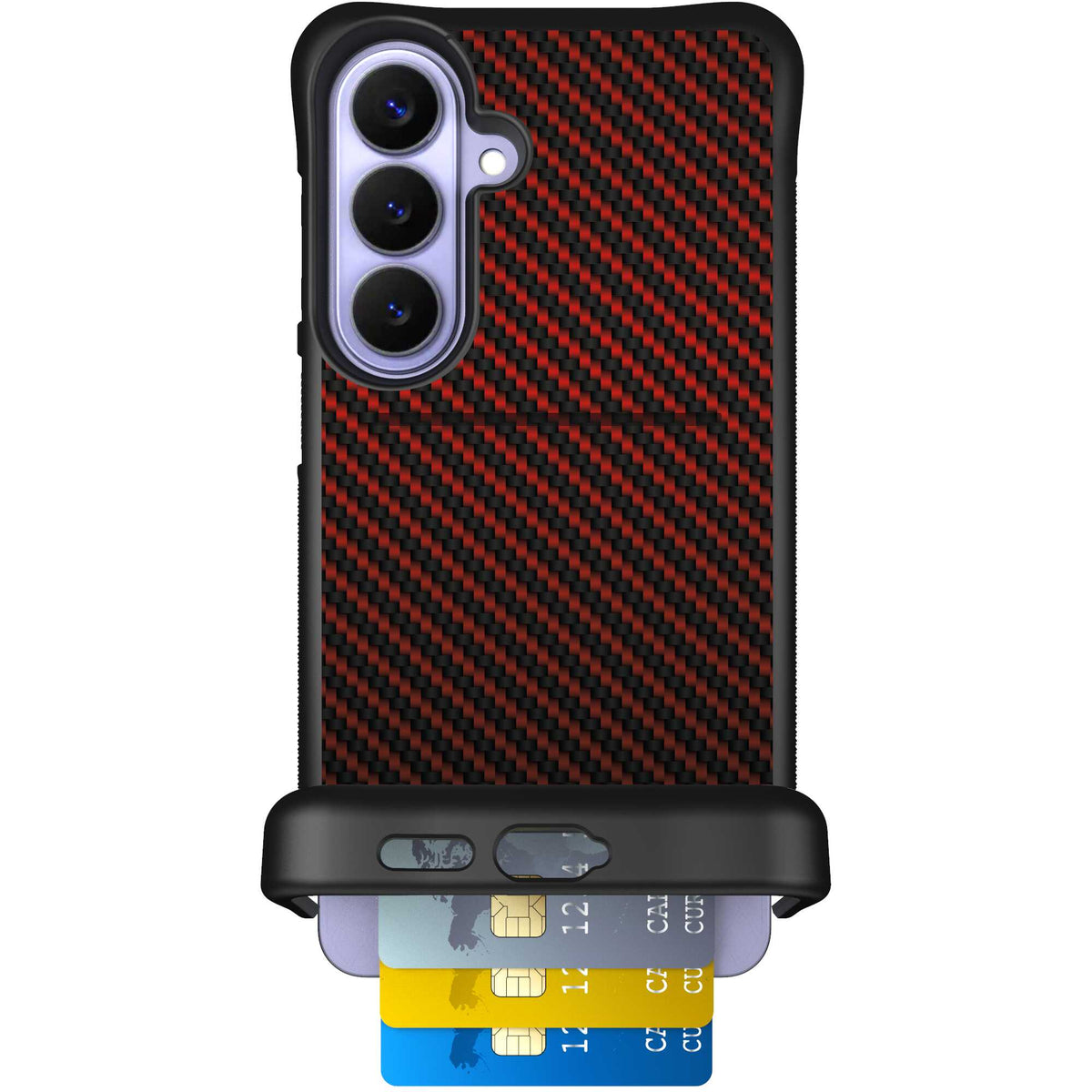 Red Carbon Fiber | website | Galaxy S26+ | Case