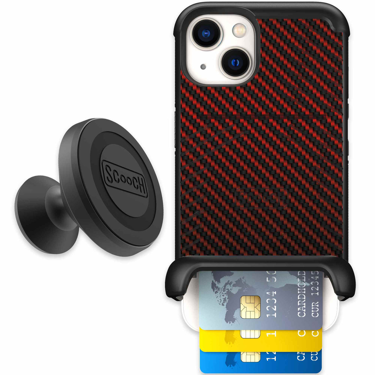Red Carbon Fiber | website | iPhone 13 | Starter Bundle