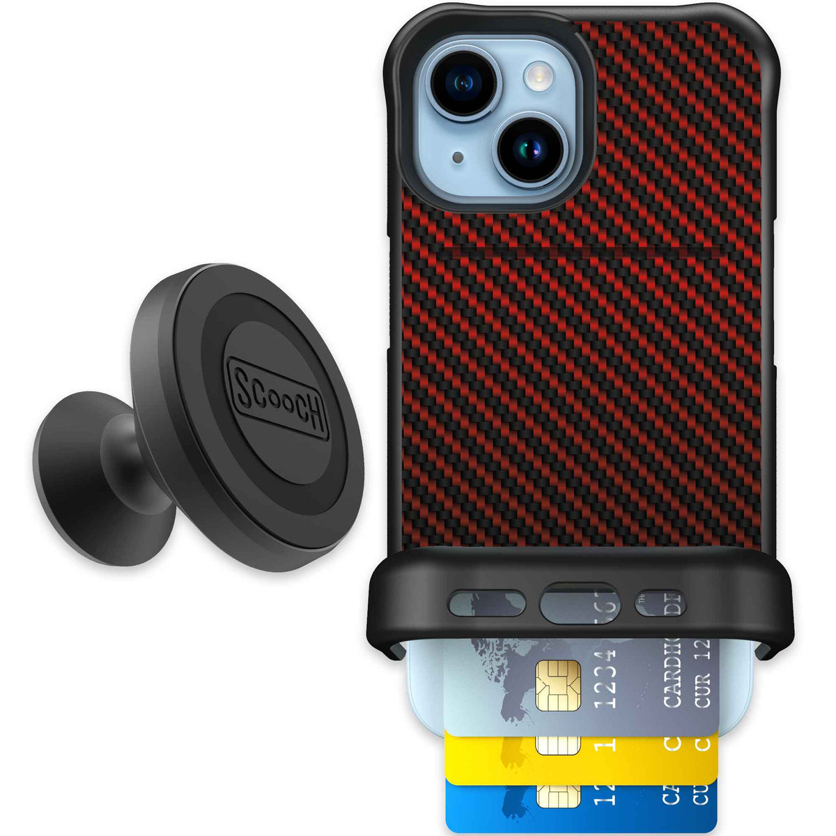 Red Carbon Fiber | website | iPhone 15 | Starter Bundle