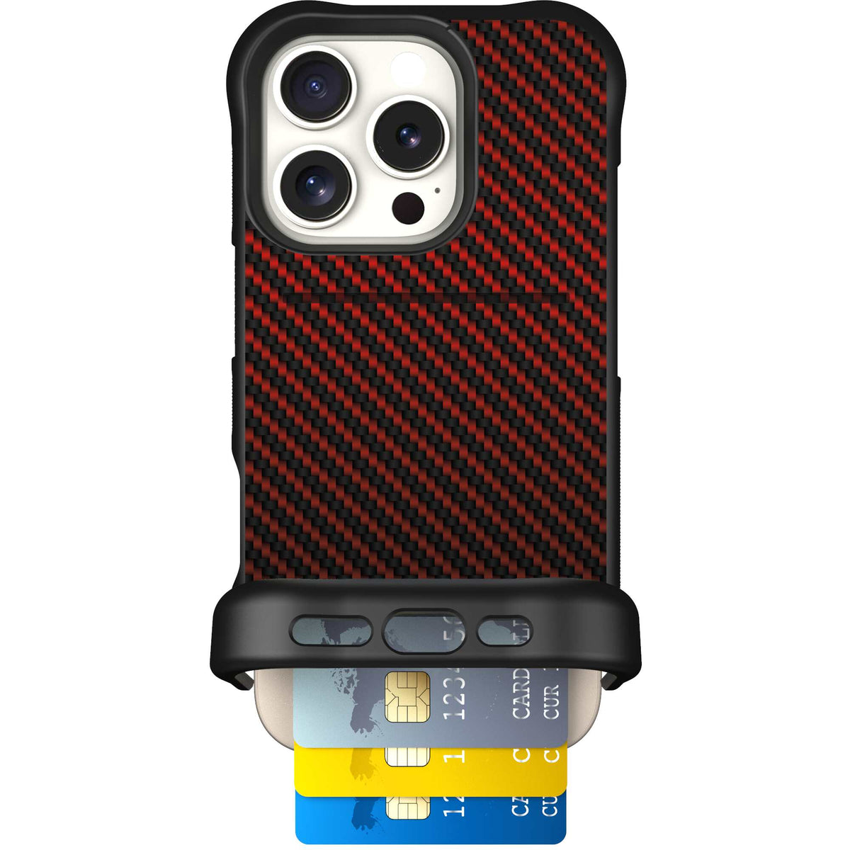 Red Carbon Fiber | website | iPhone 16 Pro | Case