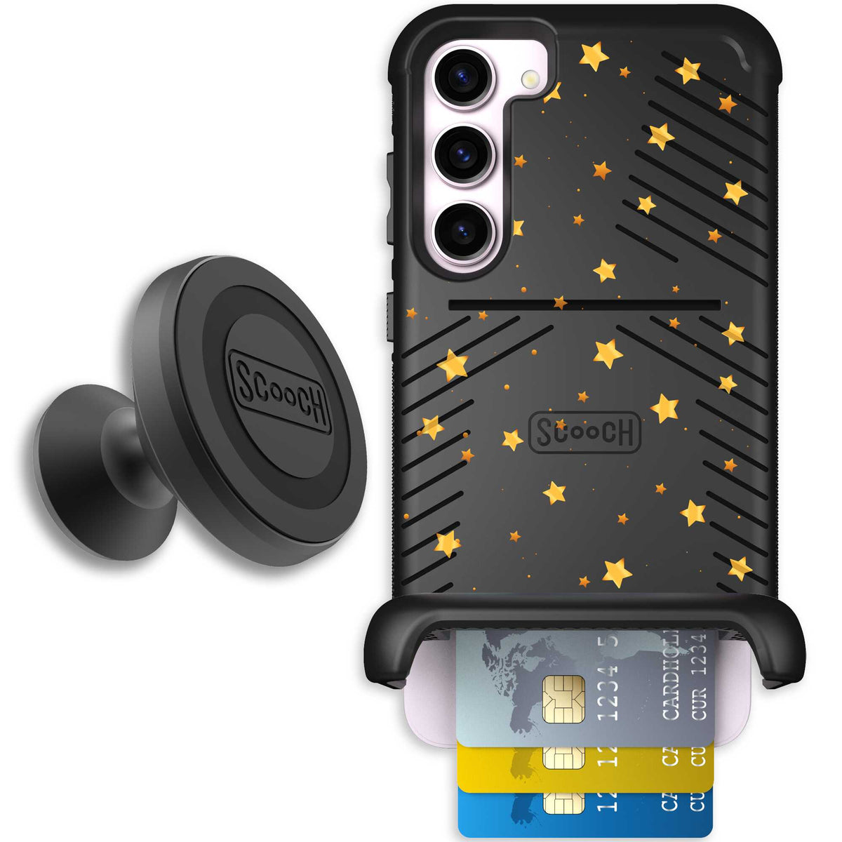 Wingmate Gold Stars for Galaxy S23+ - Starter Bundle