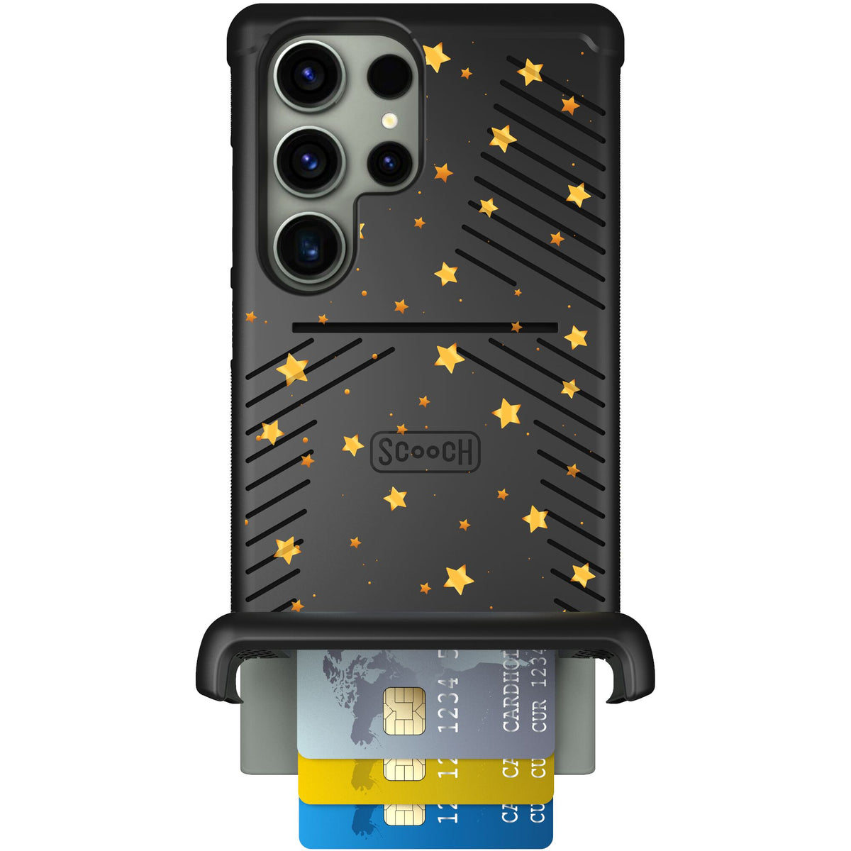 Wingmate Gold Stars for Galaxy S23 Ultra