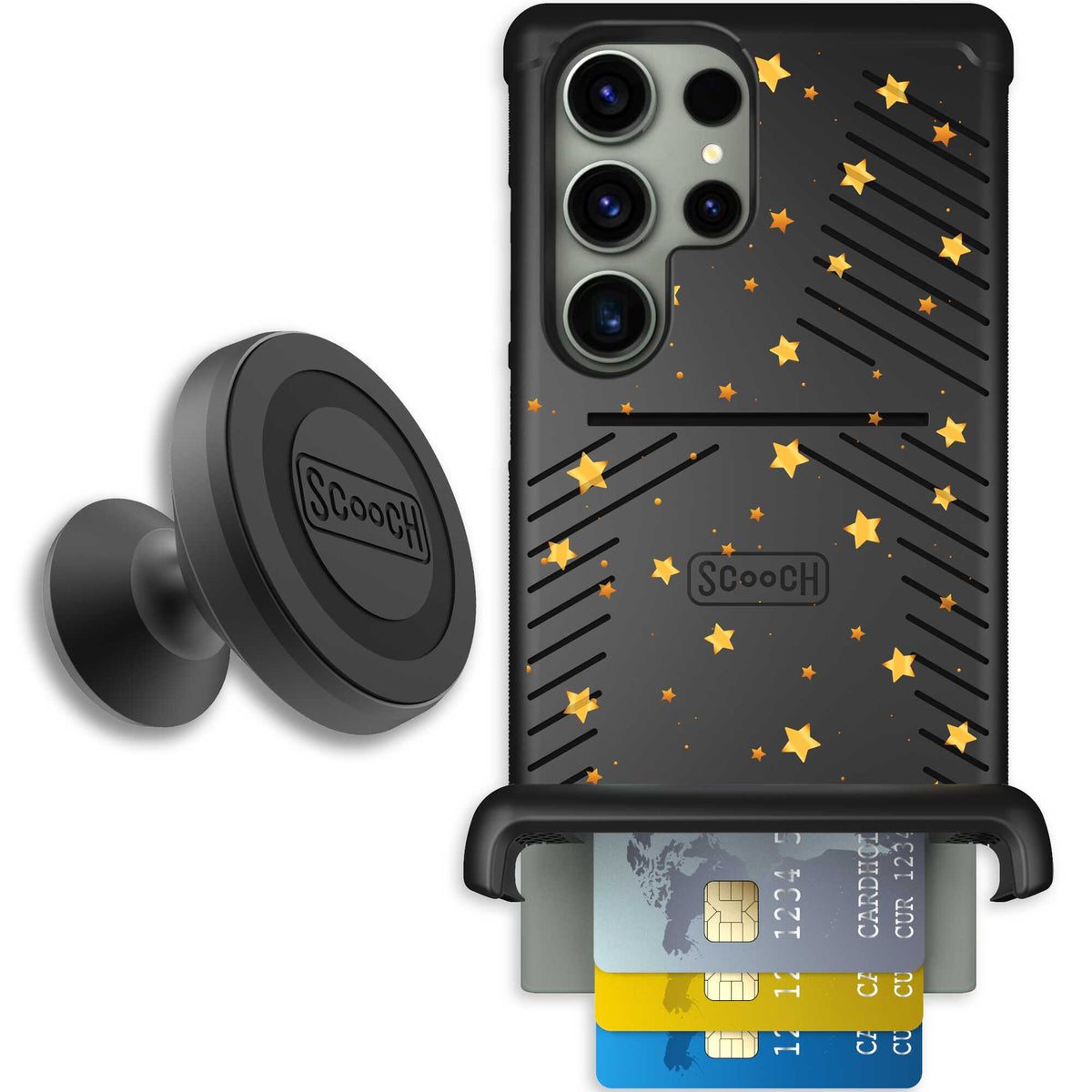 Wingmate Gold Stars for Galaxy S23 Ultra - Starter Bundle