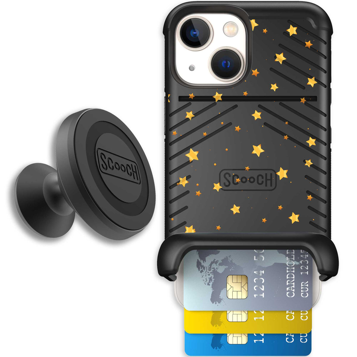 Wingmate Gold Stars for iPhone 13 mini - Starter Bundle