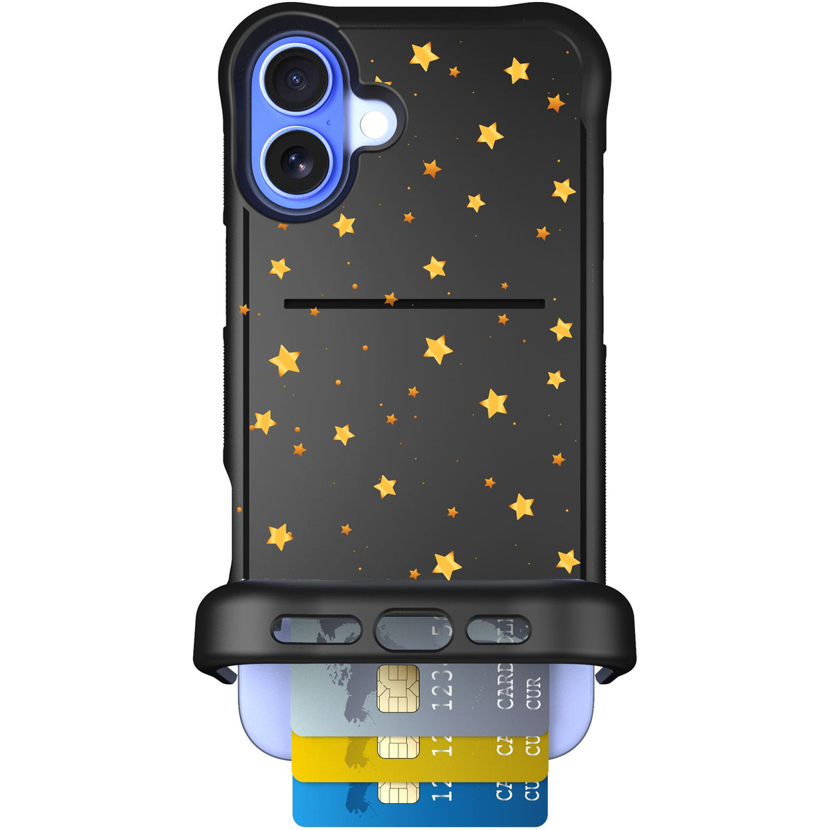 Wingmate Gold Stars for iPhone 16 Plus