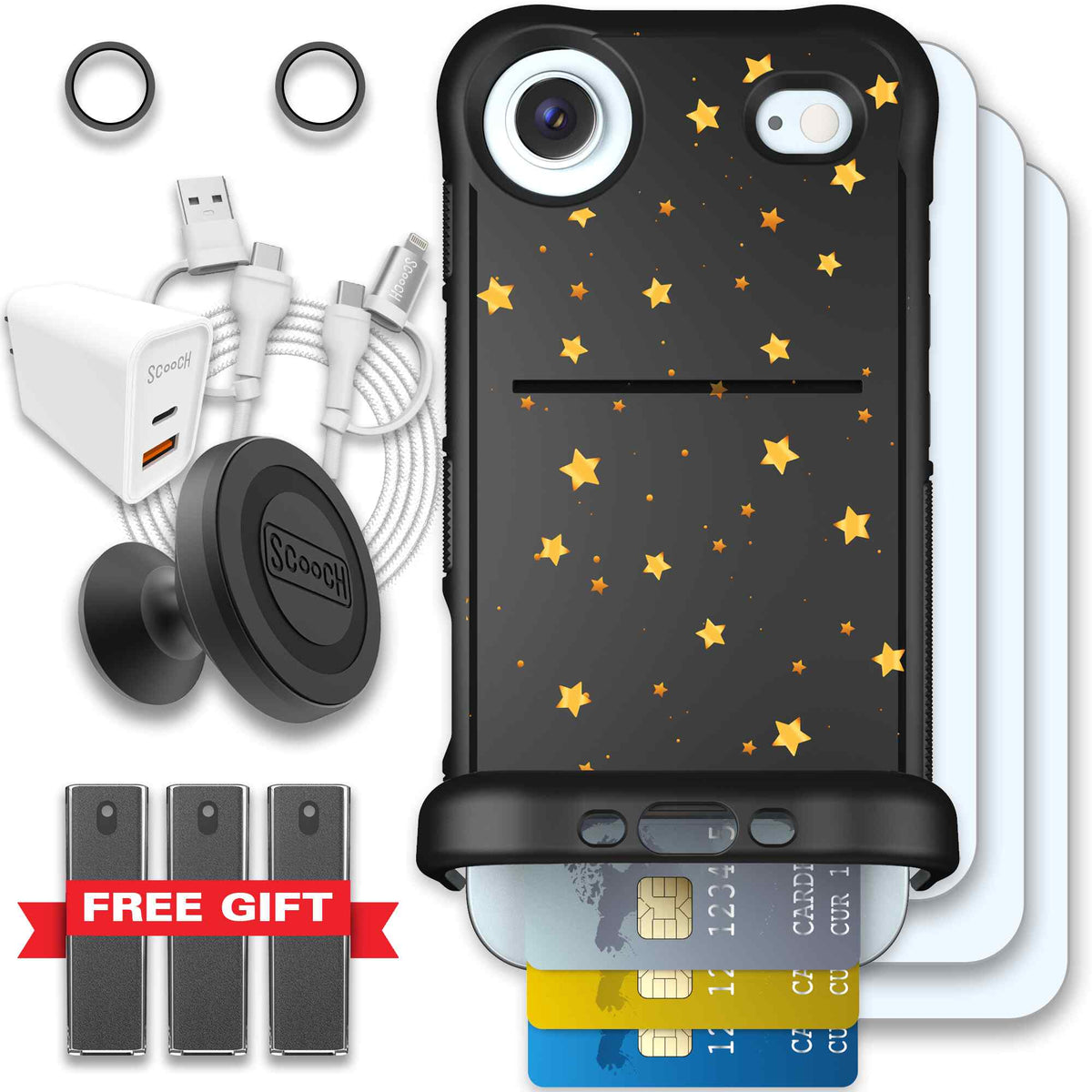 Wingmate Gold Stars for iPhone Air - Ultimate Bundle