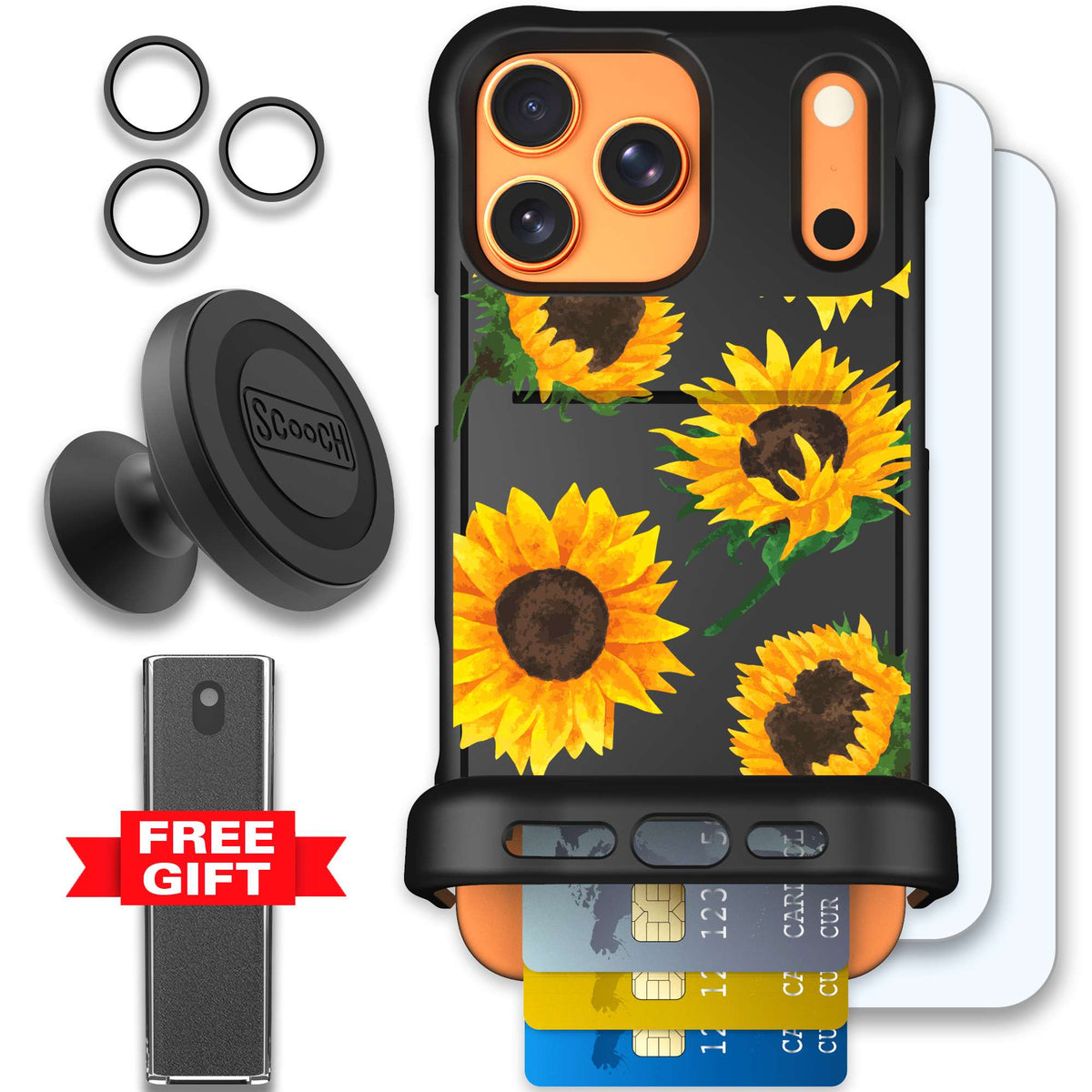 WMTE SUNFLFRZ iPhone 17 Pro Max Defender Bundle
