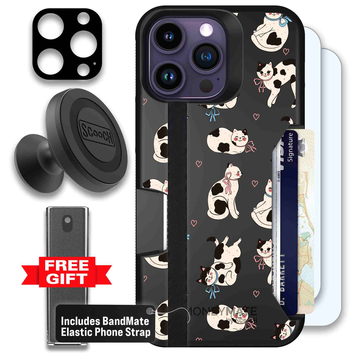 Bow Kitties | website | iPhone 14 Pro Max | Defender Bundle
